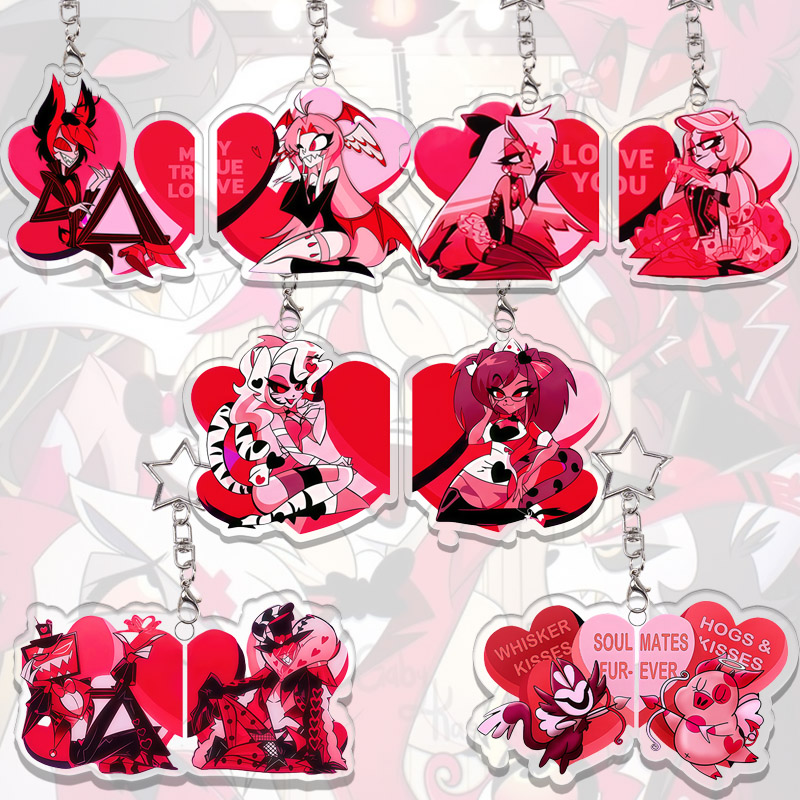 Hazbin Hotel Acrylic Keychain  - Japanese Snacks ulasan dan harga