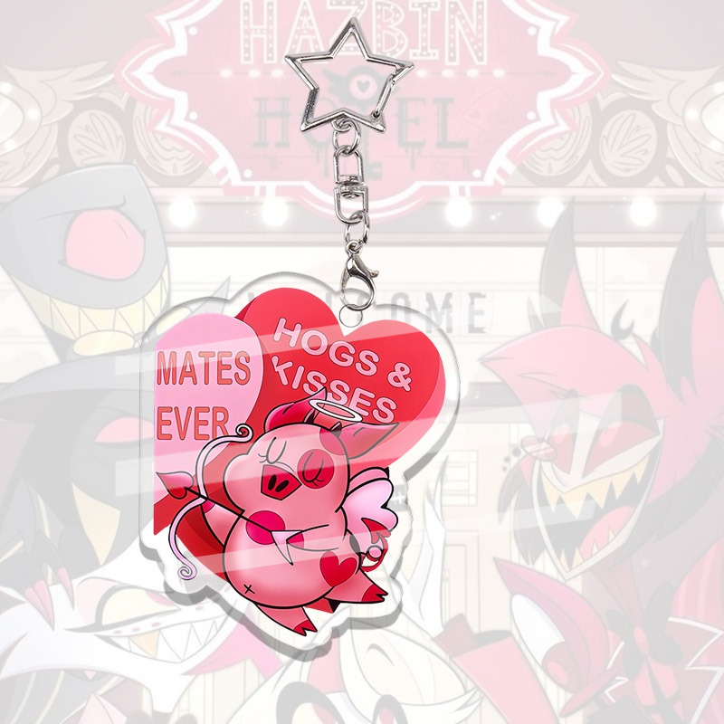 Hazbin Hotel Acrylic Keychain  - Japanese Snacks ulasan dan harga