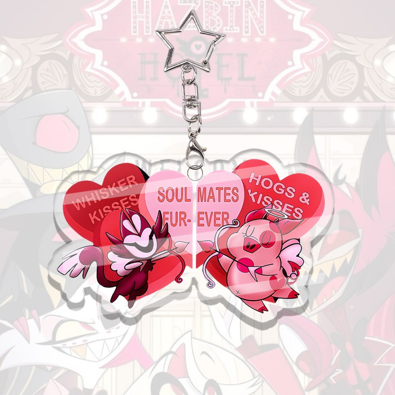 Hazbin Hotel Acrylic Keychain  - Japanese Snacks ulasan dan harga