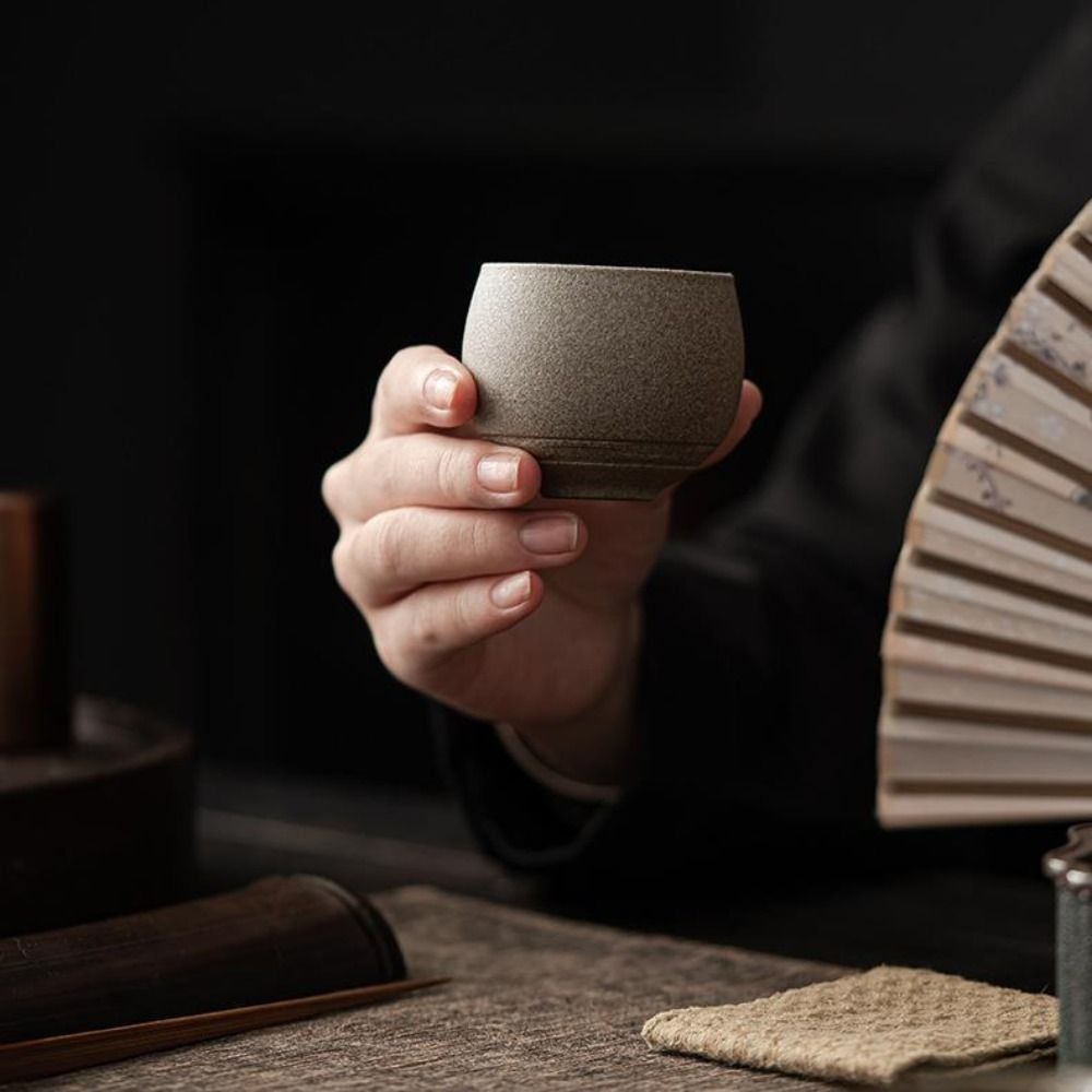 Kung Fu Tea Set Japanese Stone - Japanese Pottery ulasan dan harga