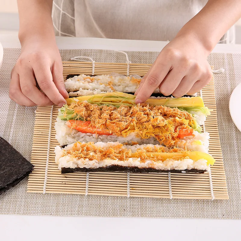Bamboo Sushi Rolling Mat Non-s - Sushi Making Kit ulasan dan harga