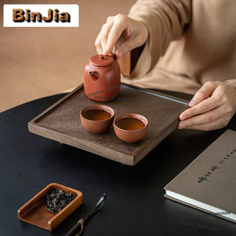 Walnut Square Tableware Solid  - Japanese Snacks ulasan dan harga
