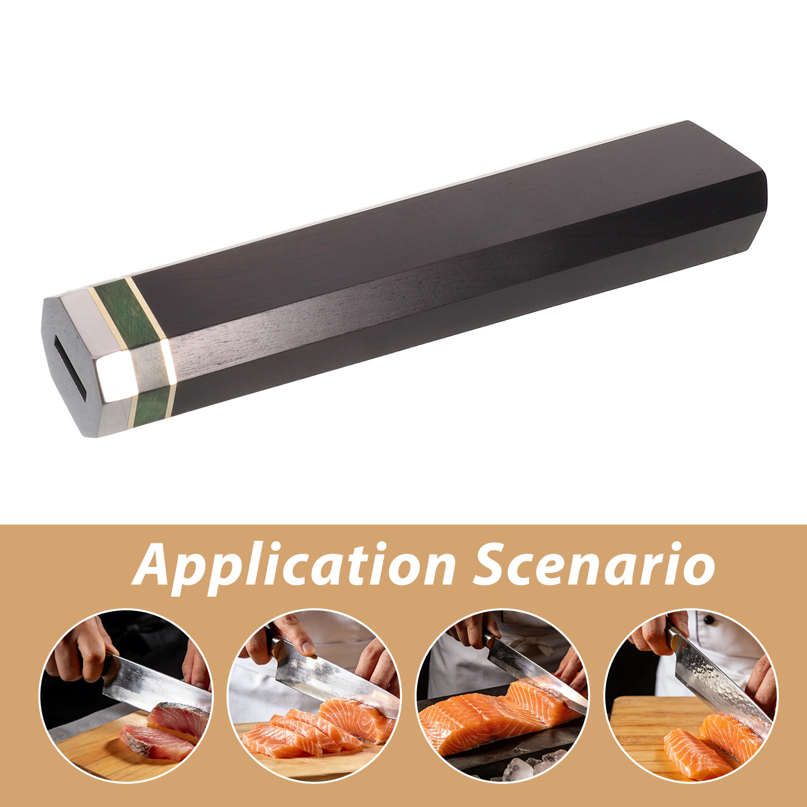 Replacement Octagonal Wooden H - Japanese Knife ulasan dan harga