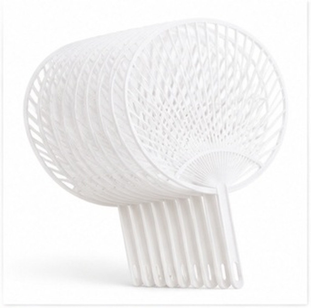 20Pcs White Plastic Fan Frames - Japanese Fan ulasan dan harga