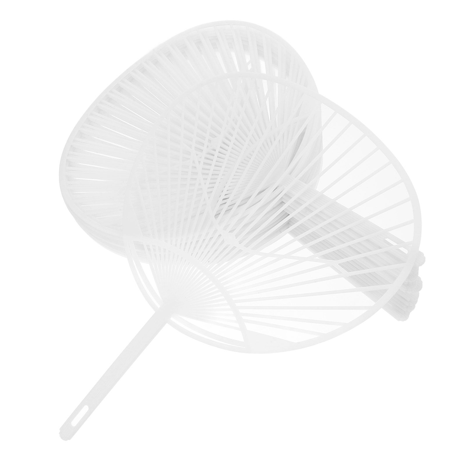 20Pcs White Plastic Fan Frames - Japanese Fan ulasan dan harga