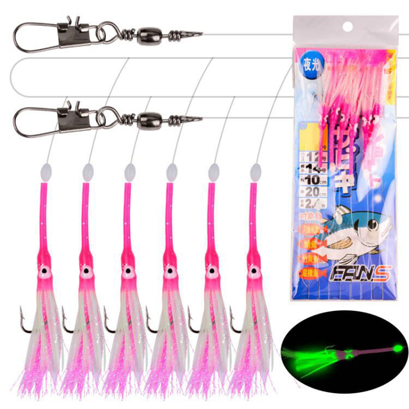 6-Hooks Luminous Octopus Macke - Furoshiki ulasan dan harga