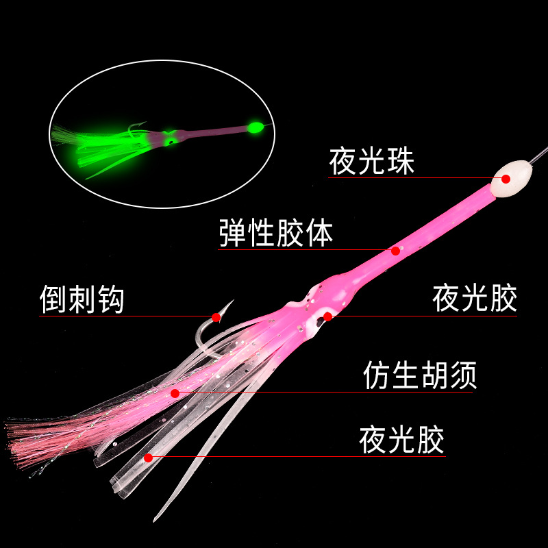 6-Hooks Luminous Octopus Macke - Furoshiki ulasan dan harga
